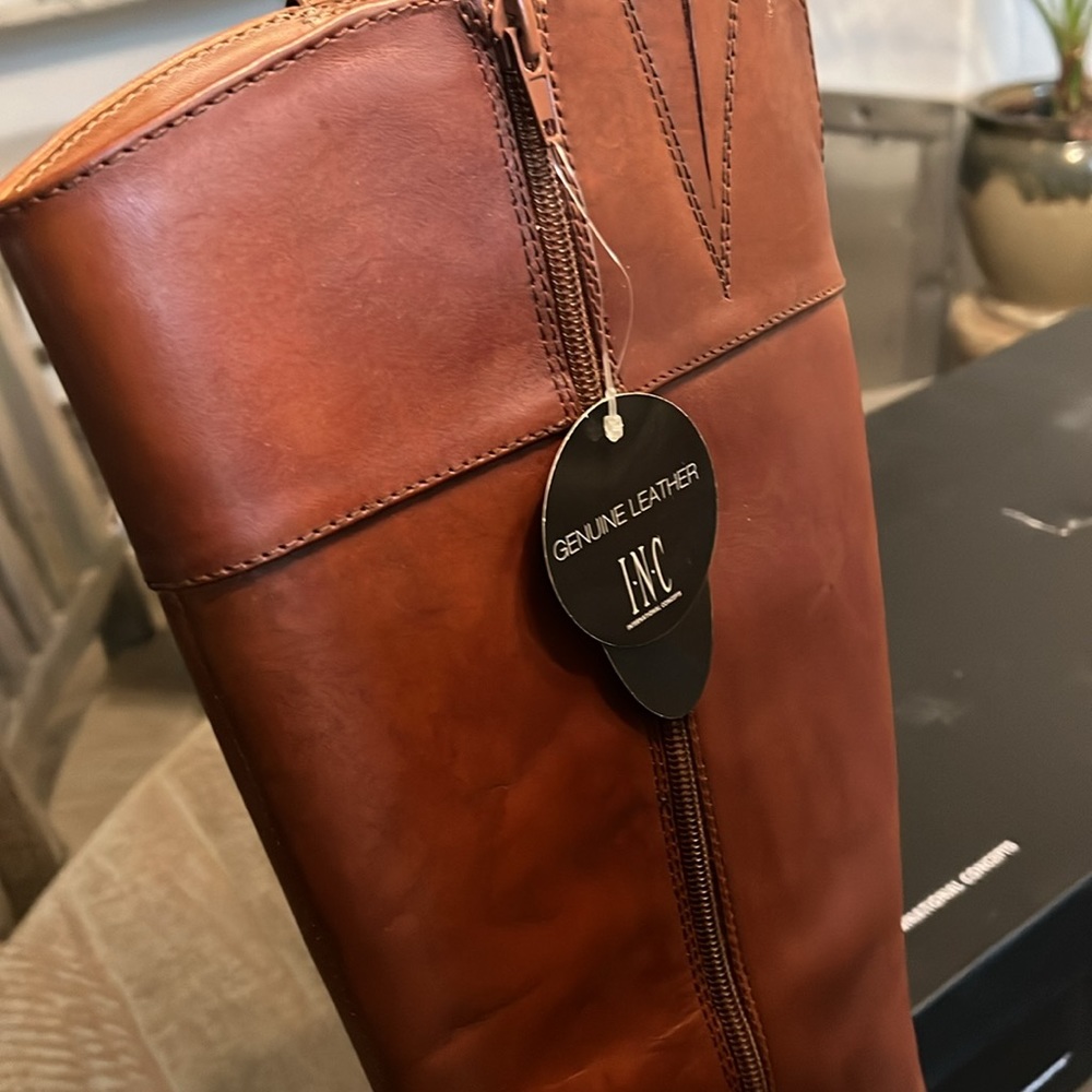 INC 9.5 new leather boots